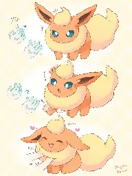 Flareon is Best Hand Warmer (Art by Mugita-konomi)