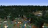 Extremely low resolution screenshot of a Minecraft Taiga