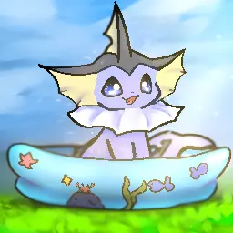 Vaporeon in the Pool (Art by SnoiiFoxxo)