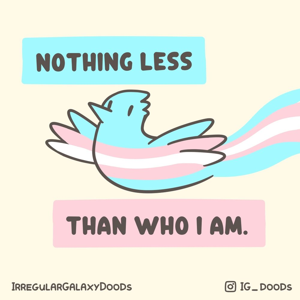 "Thinking of my Trans Homies Today" (Art by Igdoods)