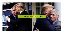 DeSantis attack ad uses fake AI images of Trump embracing Fauci