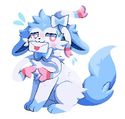 Sylveon Has a Letter (Art by Apolozorua)